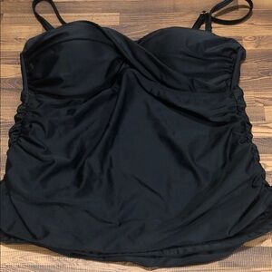 2bamboo Black Swim Tankini Top Size Medium
